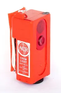 US NAVY CREW LIGHT - FA-11 Flashlight Red Filter Water Resistant Emergency light